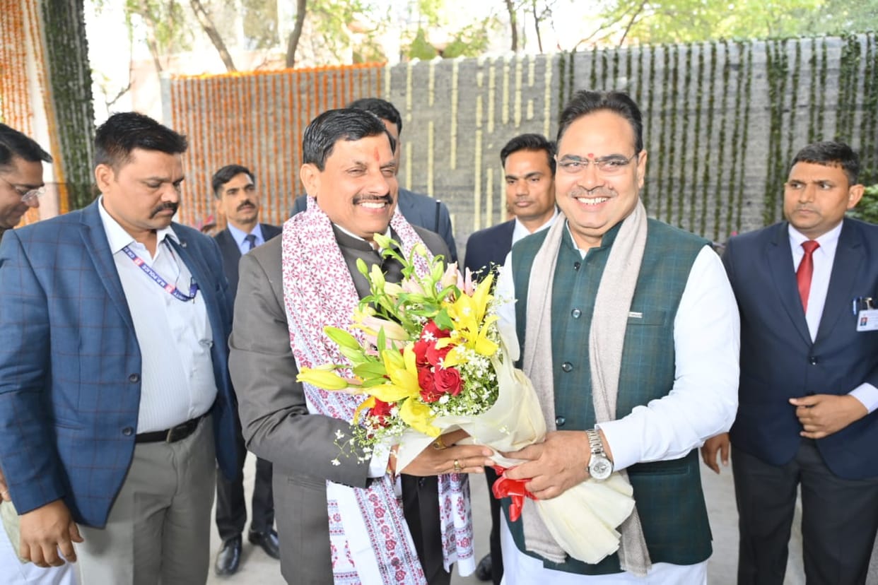 MP News: CM Dr. Mohan visits Rajasthan, decisions will be taken on river water sharing between the two states