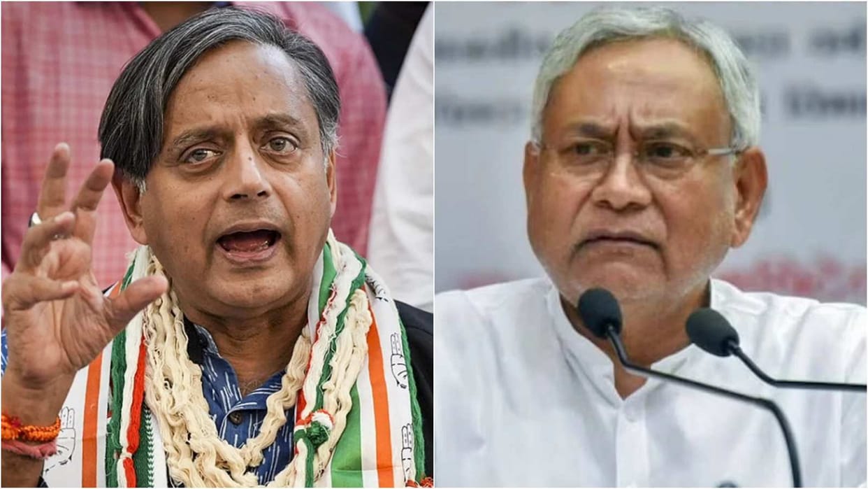 Shashi Tharoor Bihar Nitish Kumar JDU Congress Opposition Alliance word of the day snollygoster