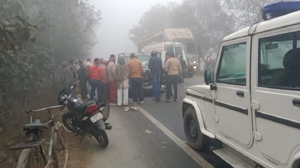 UP: Car hits three bike-riding students, student going tohigh school pre-board exam dies , two injured