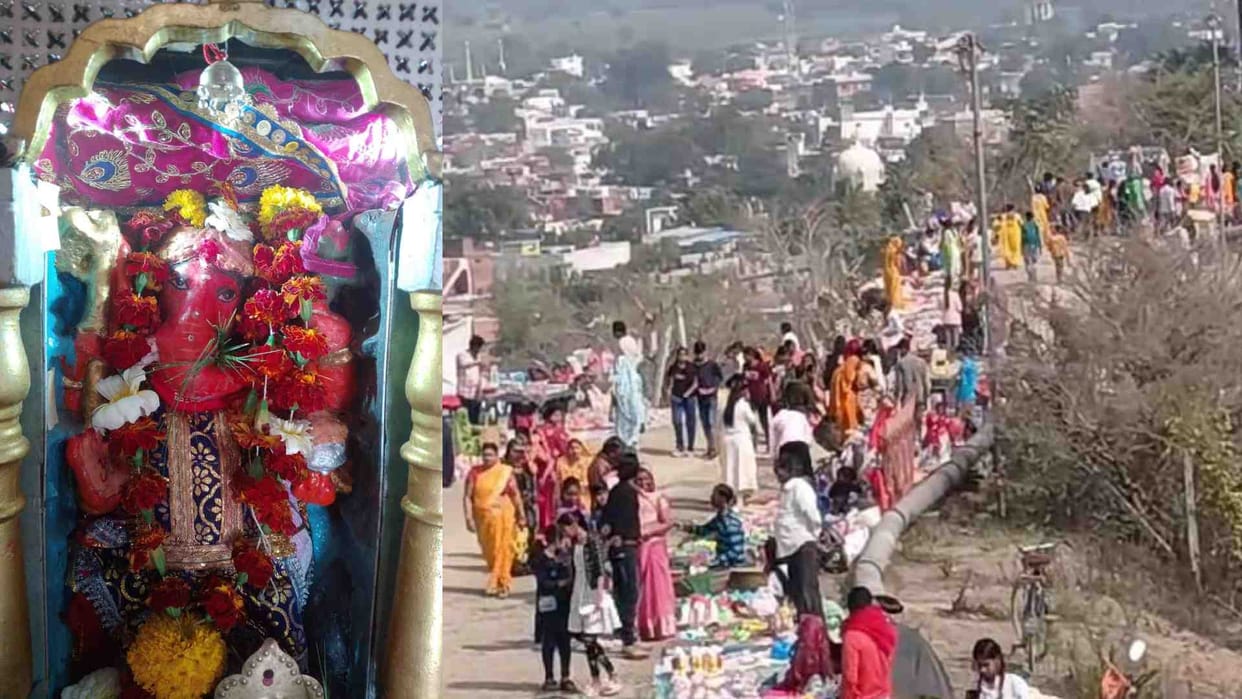 Damoh News: Fair organized in Gajanan Tekri on Til Ganesh
