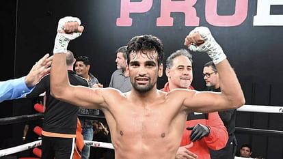 Boxing: मनदीप जांगड़ा ने अमेरिका में जीता सुपर फेदरवेट खिताब, इस खिलाड़ी को दी शिकस्त Boxer Mandeep Jangra won National Boxing Association intercontinental super featherweight title in America