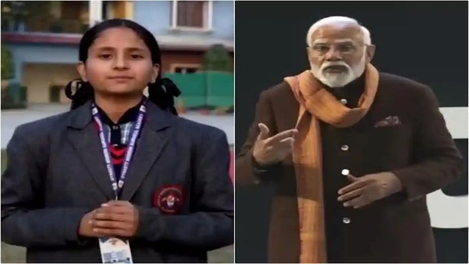 Sneha from khatima asked question to PM Modi during pariksha pe charcha program
