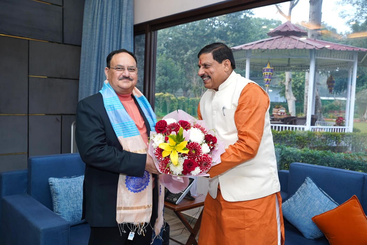 MP News: CM Yadav met JP Nadda, Union Minister Bhupendra Yadav and discussed development issues.