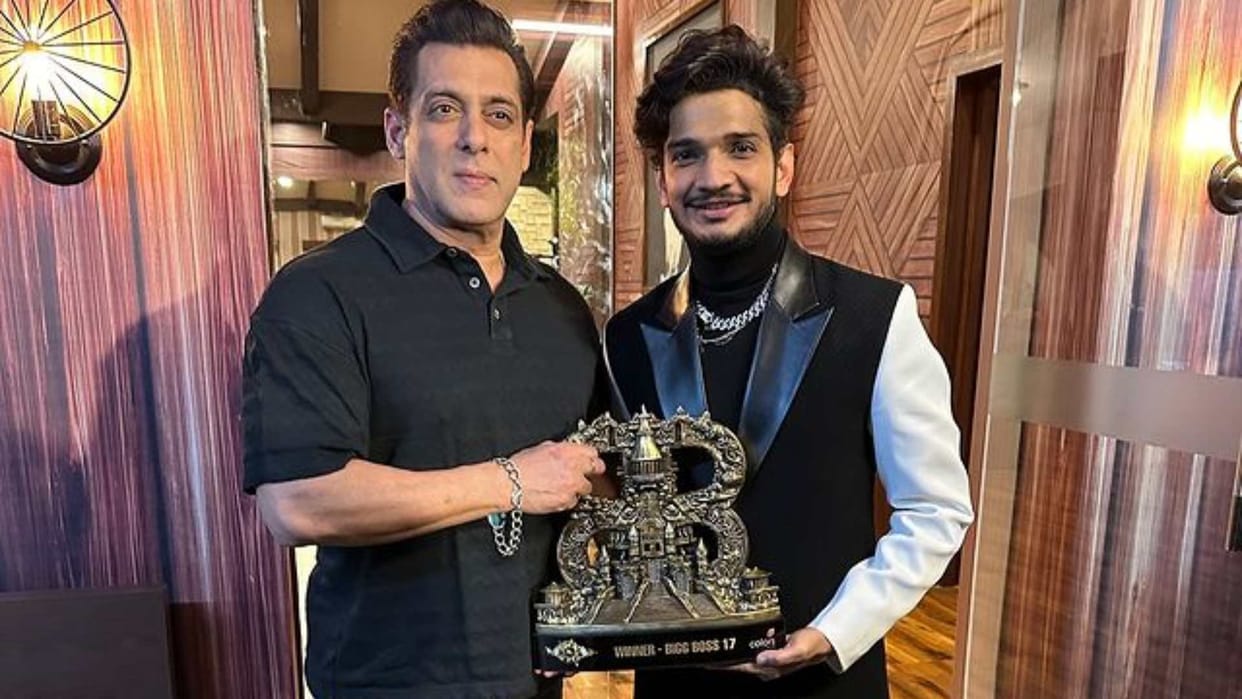 Munawar Faruqui share a glimpse with salman khan and thanks post bigg boss 17 win