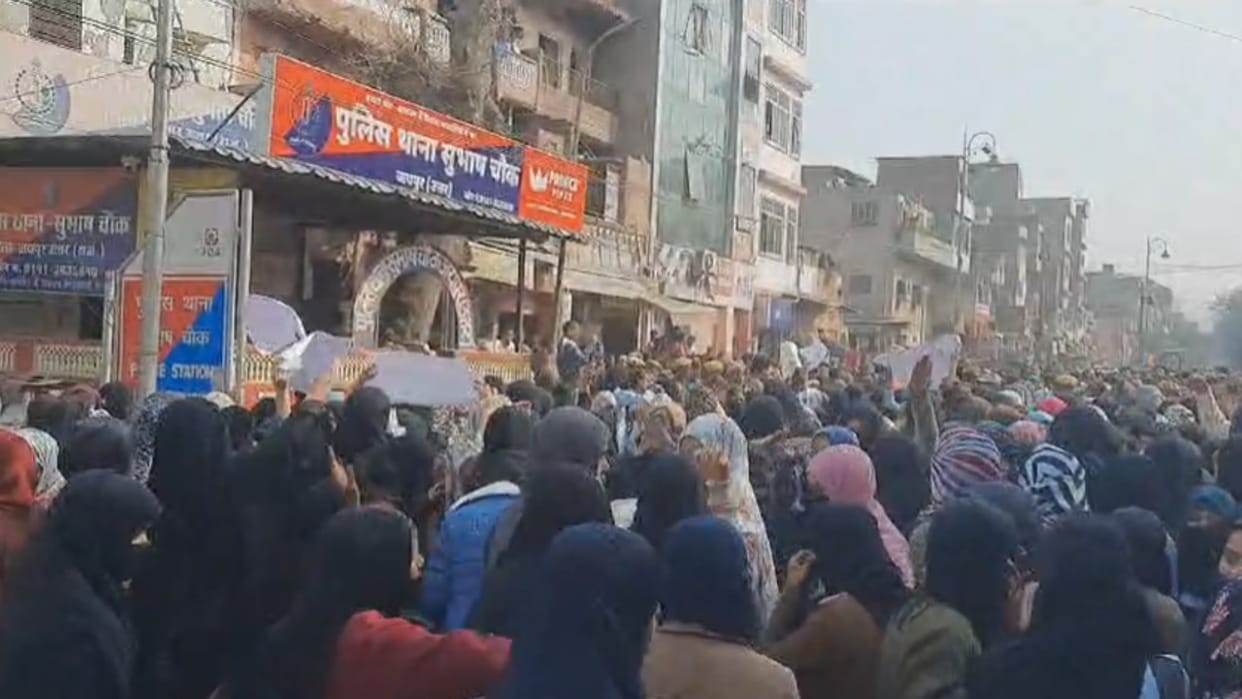 Anger against MLA Balmukund Acharya over Hijab statement