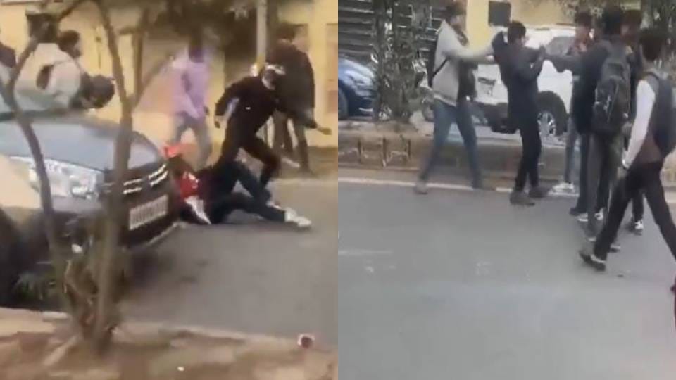 Students kicked and punched on MG Road vehicles stopped but they did not stop