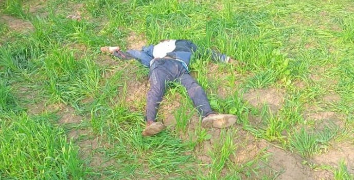 Bloody dead body of an elderly person found in the field, murdered with an axe, police said every aspect will