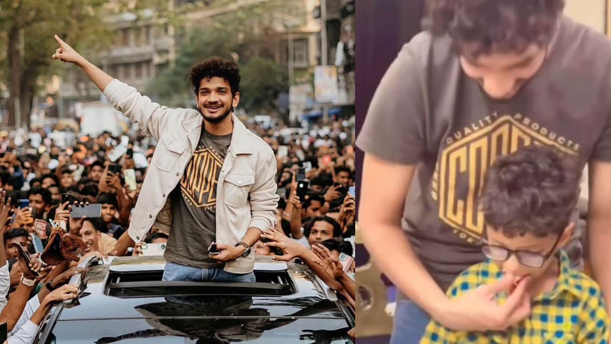 Munawar Faruqui celebrates victory of Bigg Boss 17 with his son Mikael video of father and son goes viral