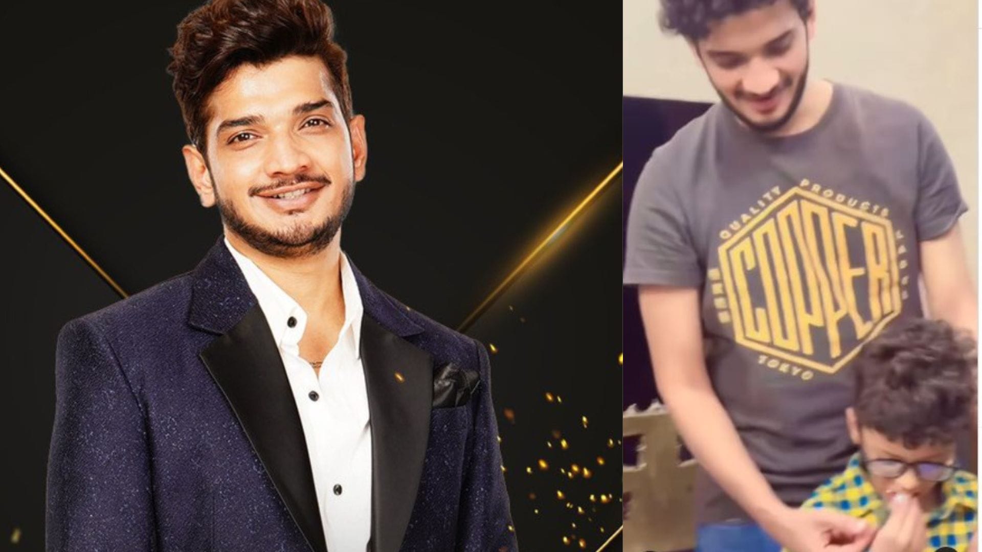 Munawar Faruqui celebrates victory of Bigg Boss 17 with his son Mikael video of father and son goes viral