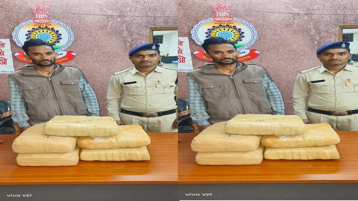 Raipur News: Maharashtra accused arrested with ganja worth two lakhs