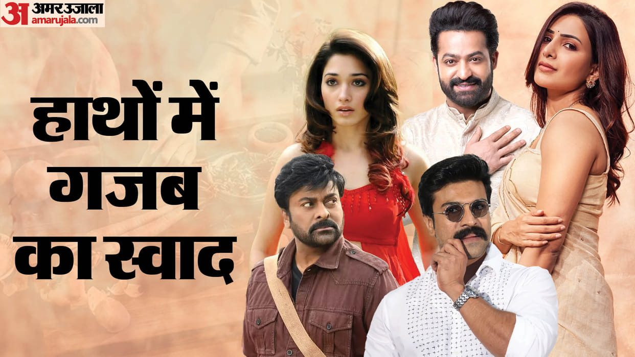 South celebs who love to do cooking Jr NTR Samantha Ruth Prabhu Ram Charan Tamannaah Bhatia Chiranjeevi