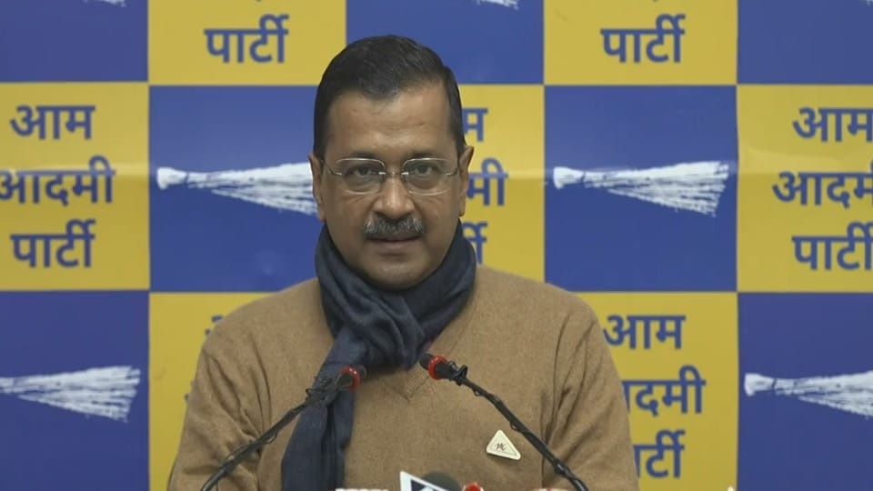 Press conference of Delhi Chief Minister Arvind Kejriwal