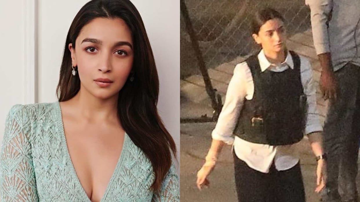 Alia bhatt shooting set of upcoming film Jigra photos went viral actress was seen in a powerful look