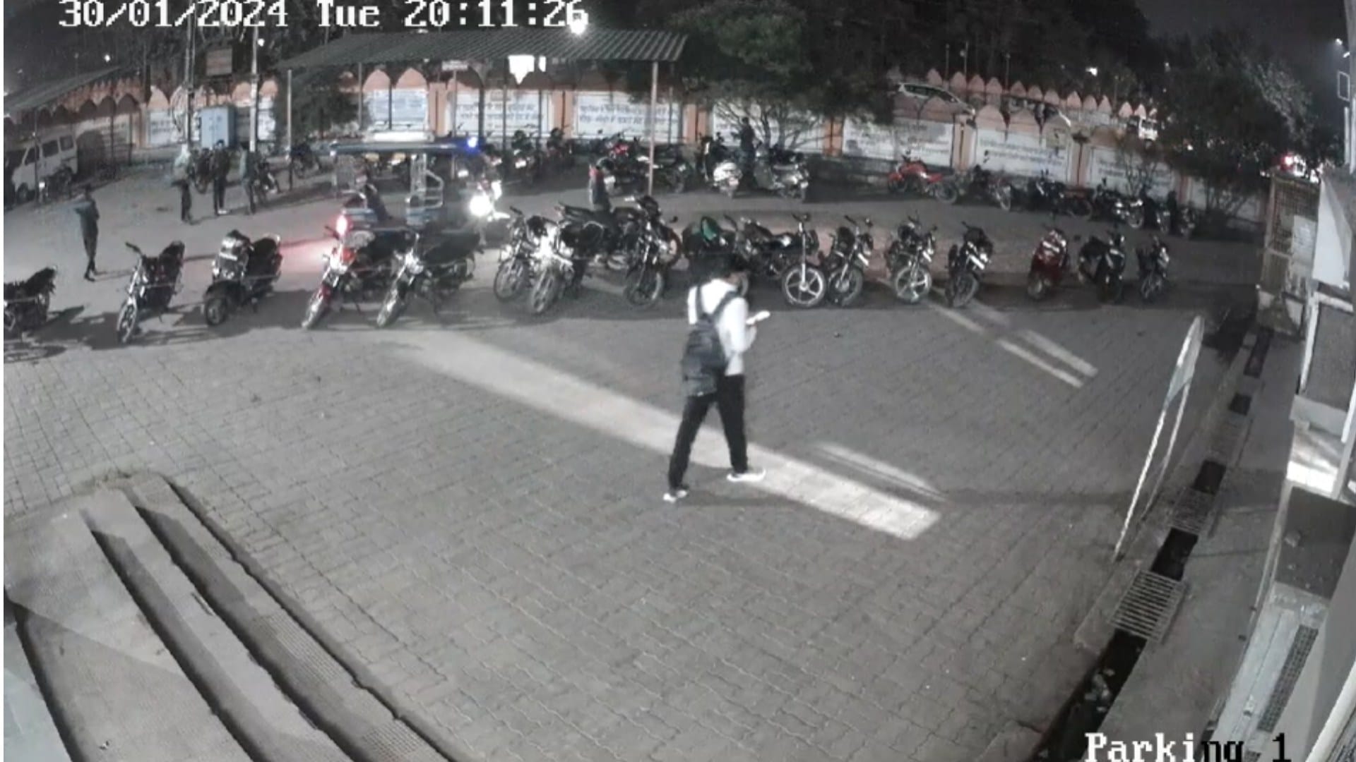 घटना का सीसीटीवी फुटेज