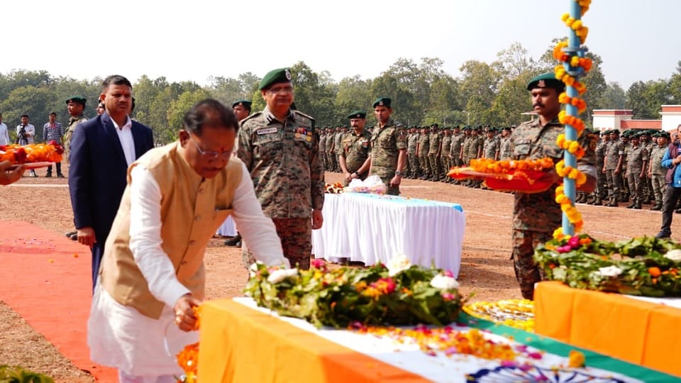Chief Minister Vishnu Dev Sai paid tribute to the martyrs