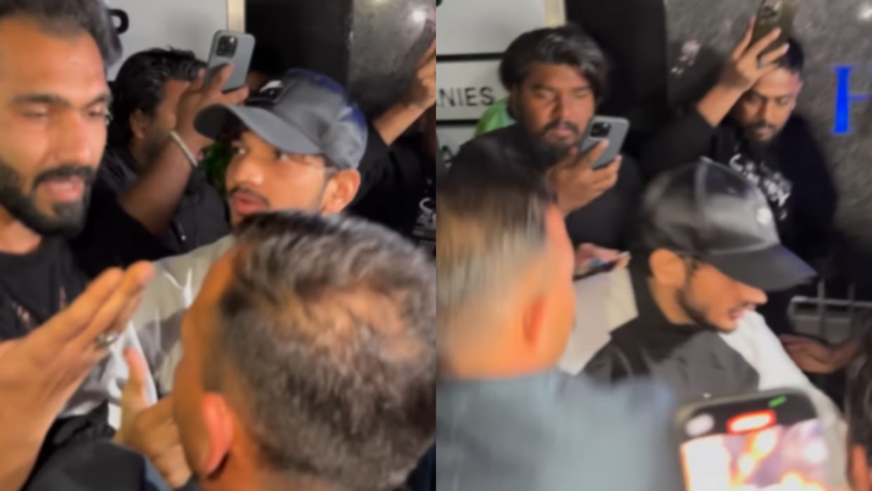 Munawar Faruqui Video Viral in which Bigg Boss 17 Winner balance disturbed In crowd he falls down