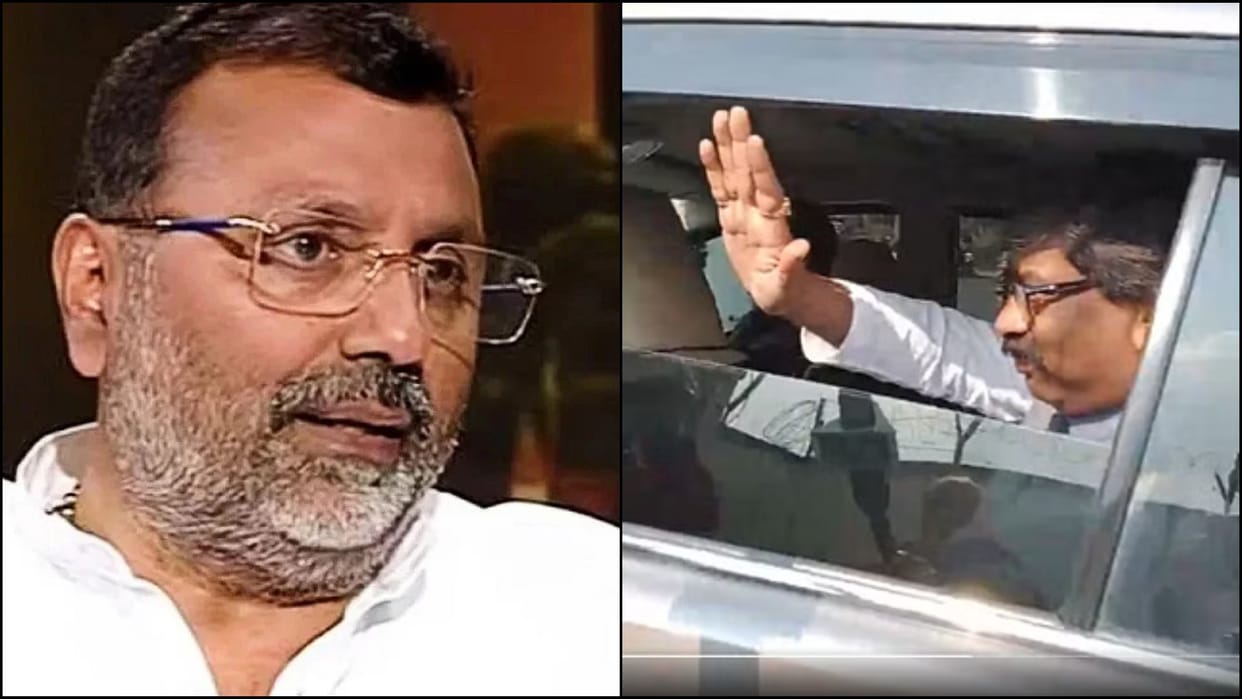 BJP MP Nishikant Dubey claims that kejriwal helped hemant soren to flee delhi
