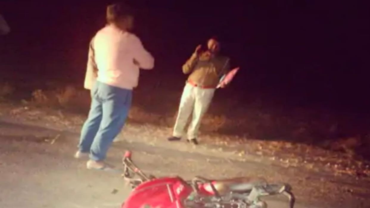 Jaisalmer News Tractor and bike collide in Ramgarh father and son die in accident