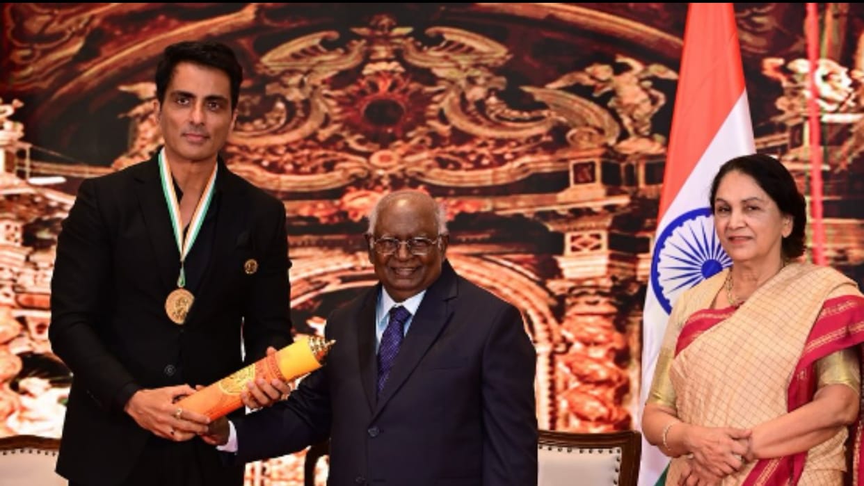 Fateh actor Sonu Sood Honoured With Champions of Change Award For Humanitarian Contributions deets inside