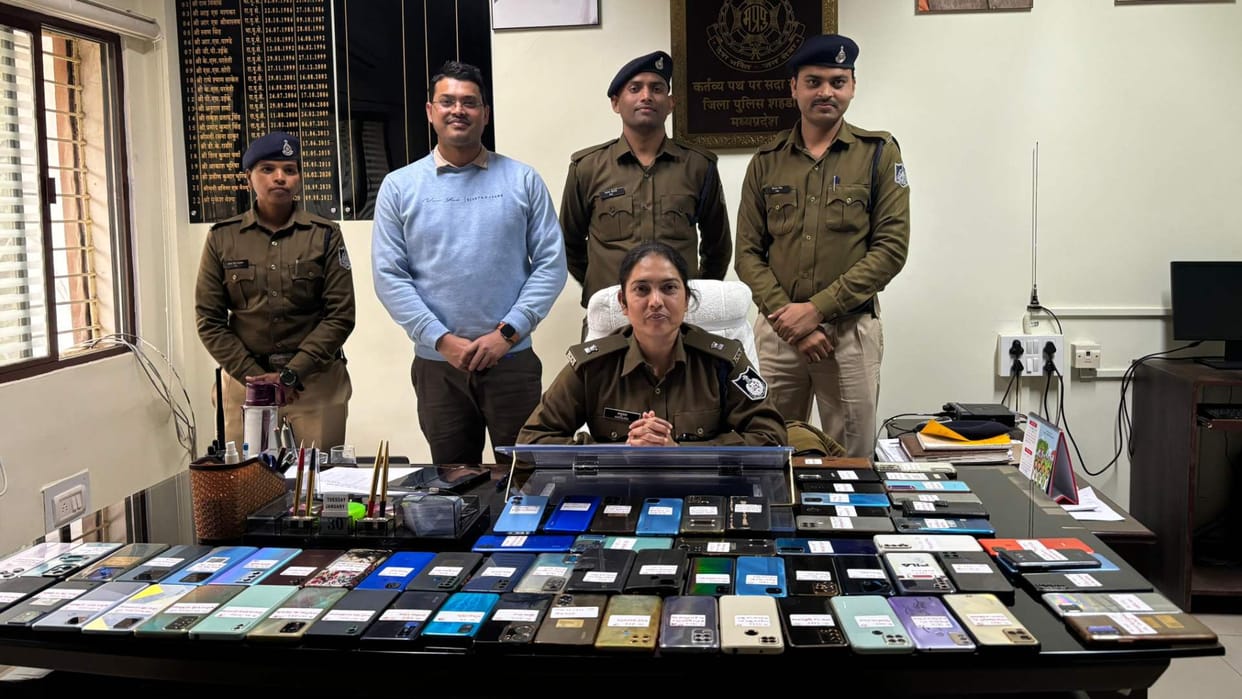 Shahdol: 250 mobiles of stolen and missing Rs 60 lakh were recovered by police