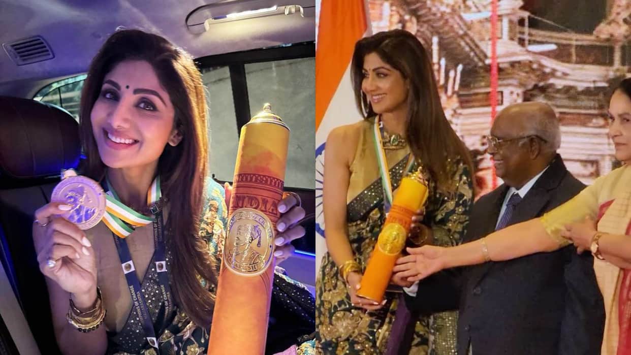 Indian Police Force series Actress Shilpa shetty Honoured With Champions Of Change Award 2023 in maharashtra