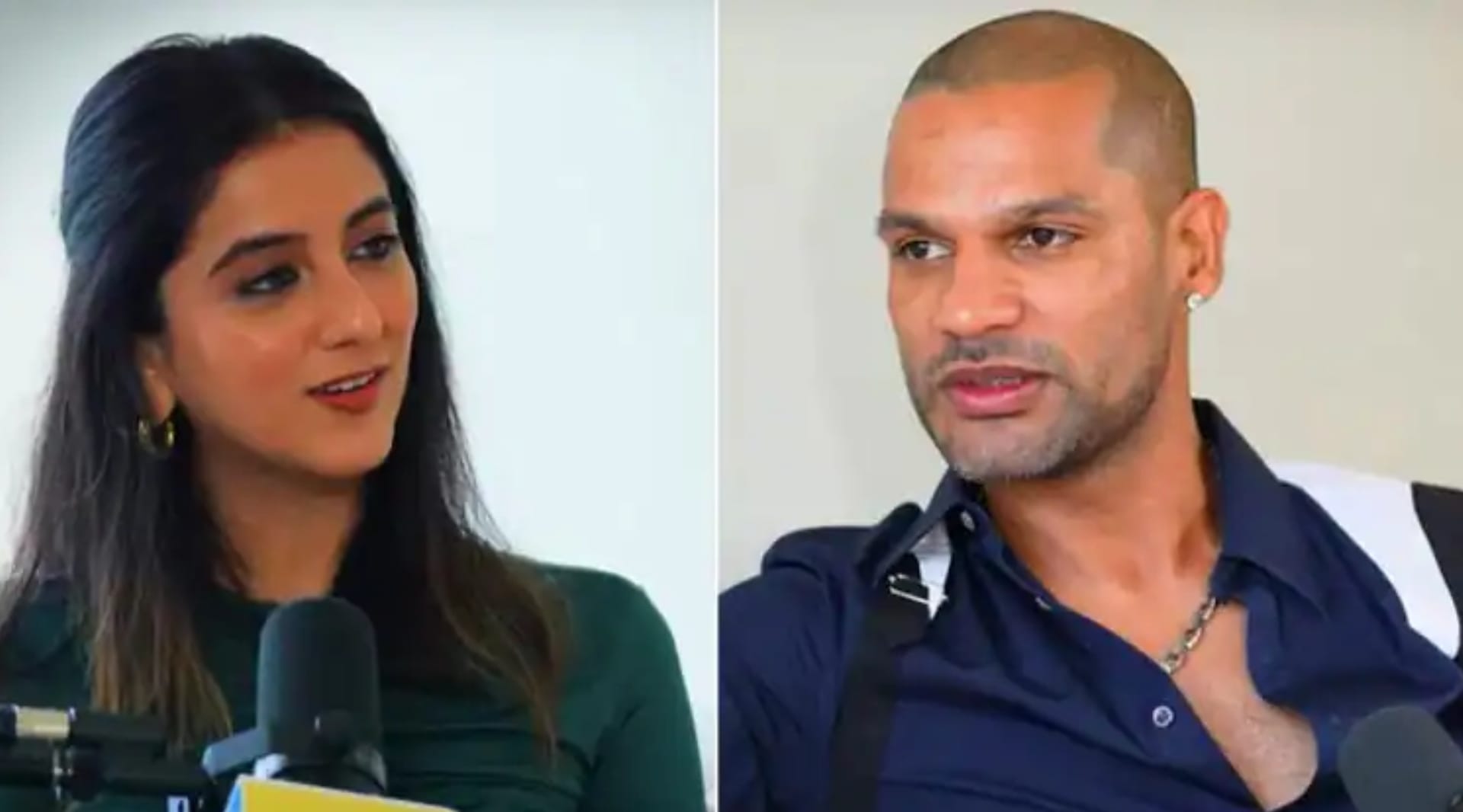 'You attracted me too?' Shikhar Dhawan's funny answer to female anchor Karishma Mehta