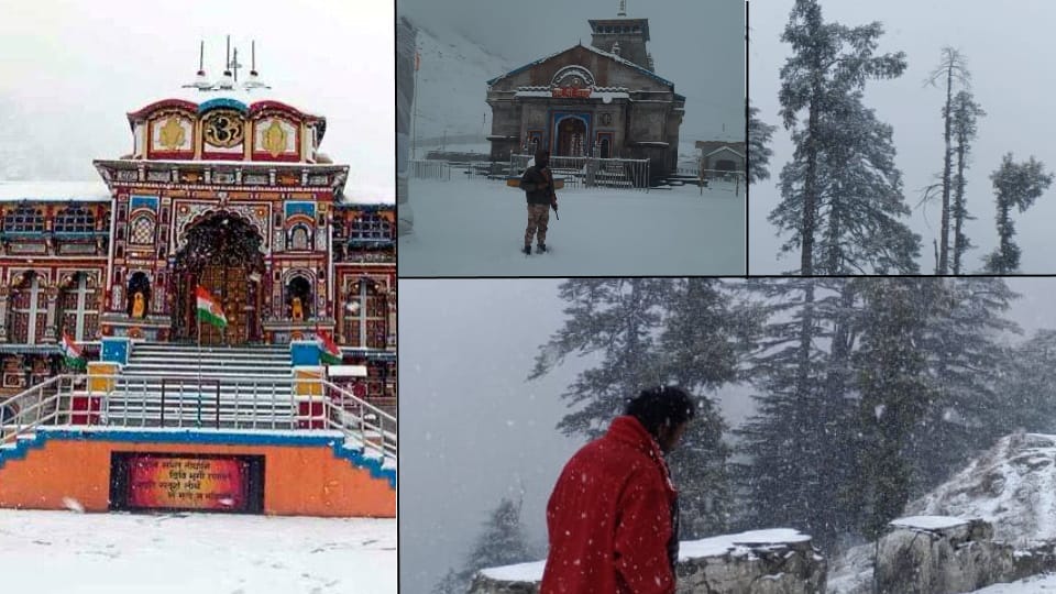 Uttarakhand Weather Today Snowfall in chardham and harsil chakrata and Many Hill Station Photos