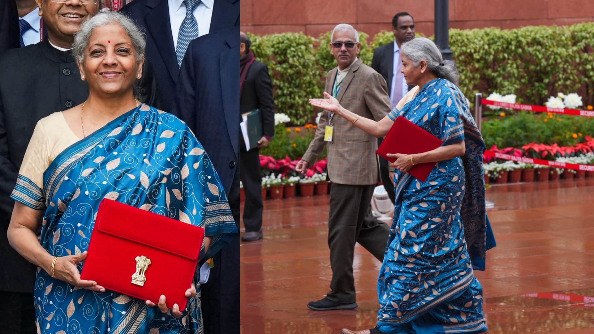 budget 2024 finance minister nirmala sitharaman saree look on budget day
