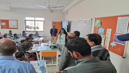 Collector Riju Bafna did a surprise inspection of the school