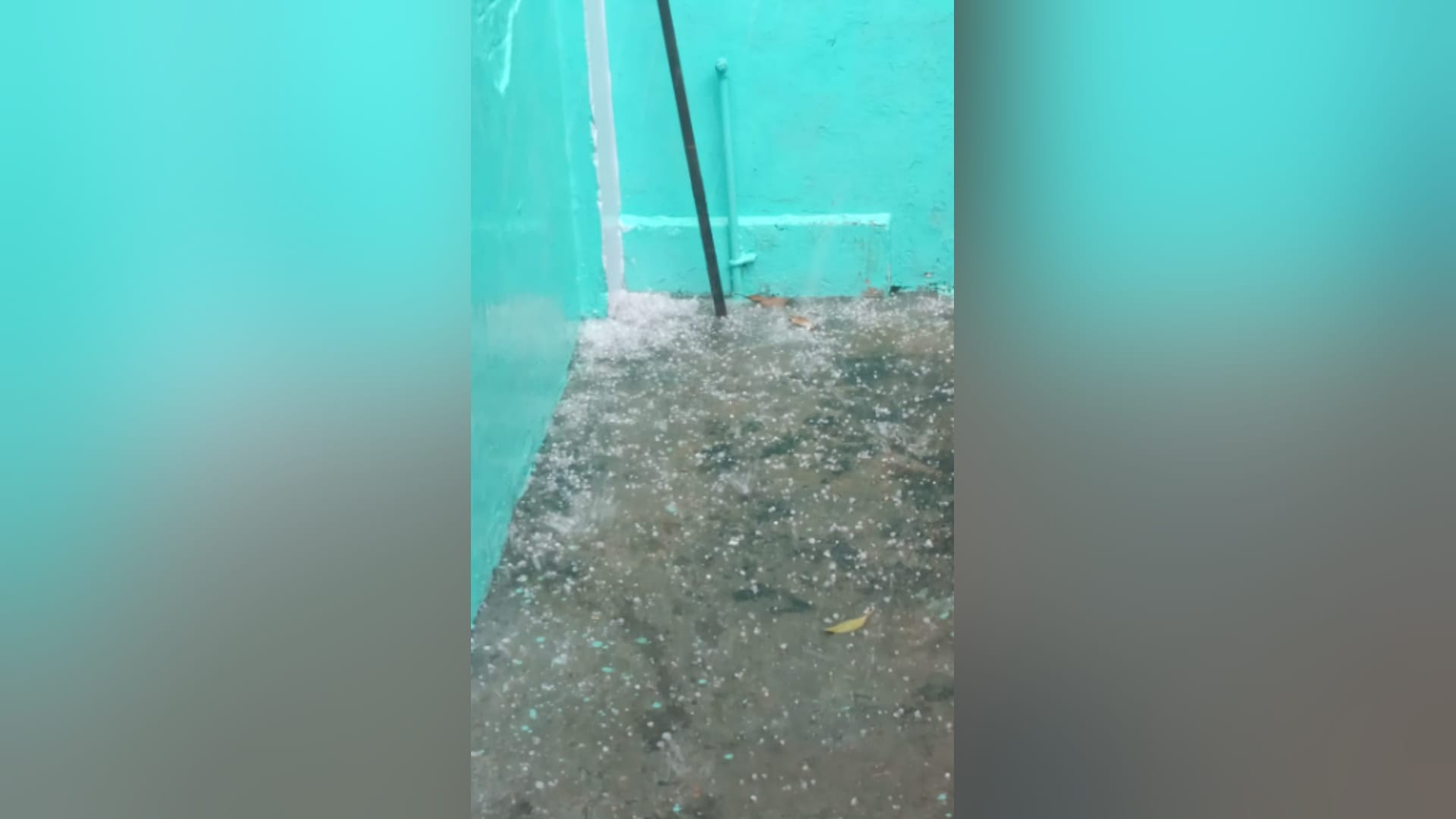 Hailstorm along with rain district and cold has increased in Bijnor and see photos