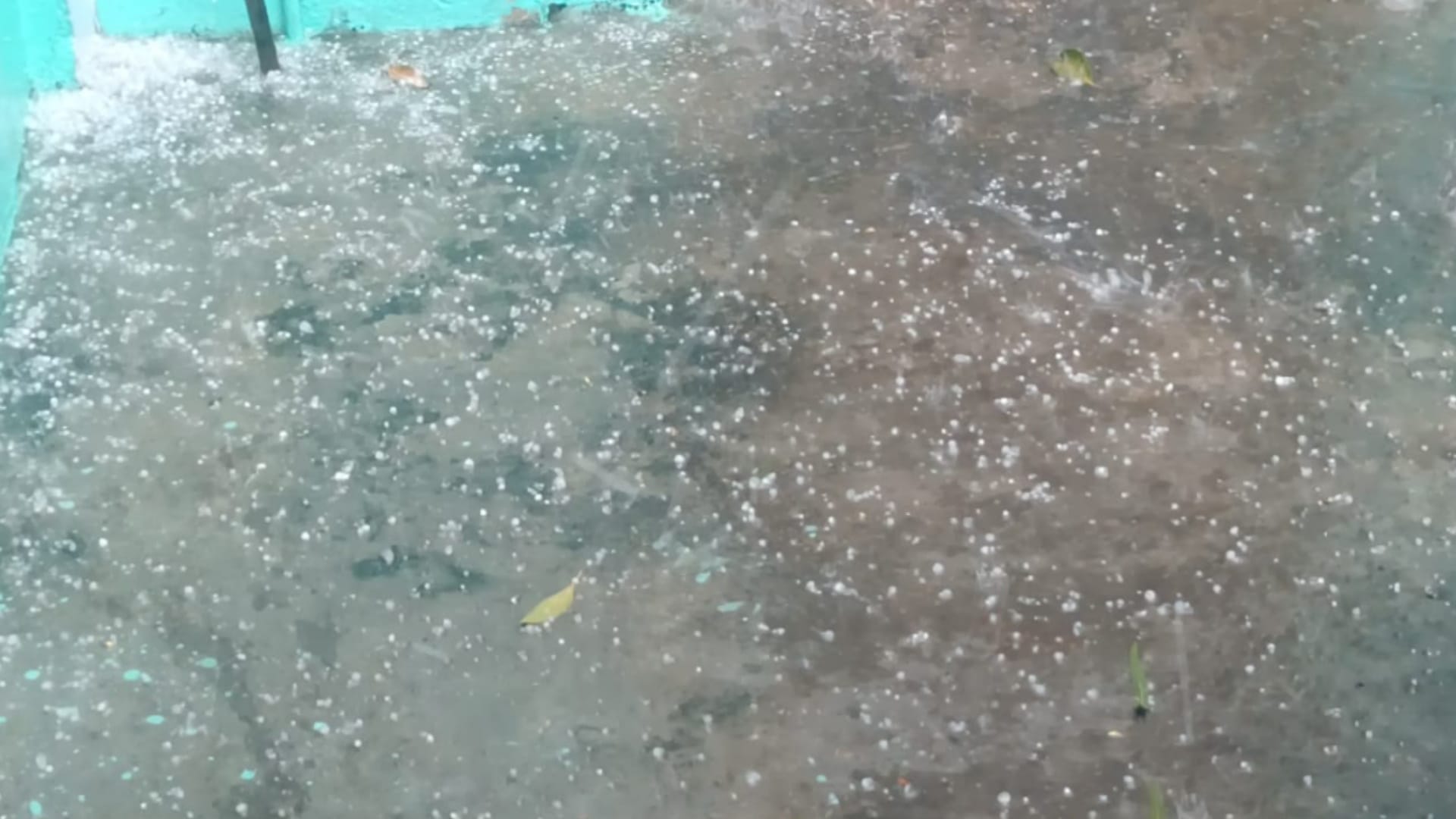 Hailstorm along with rain district and cold has increased in Bijnor and see photos