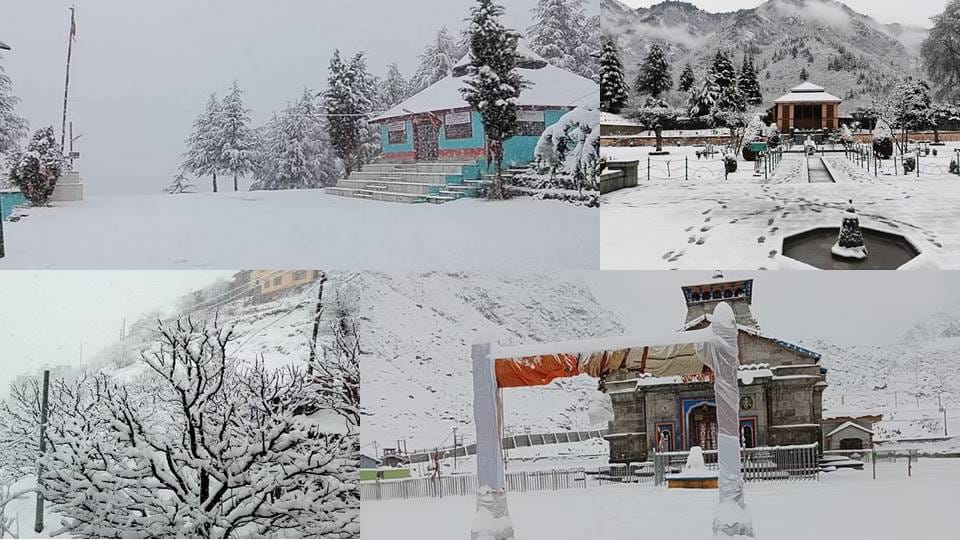 Many areas of Uttarakhand, Jammu-Kashmir and Himachal covered in white blanket of snow
