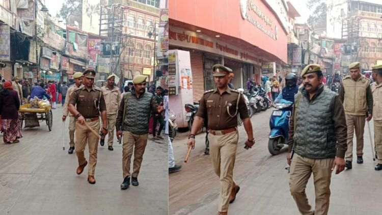Gyanvapi Case: जुमे की नमाज को लेकर काशी में पुलिस अलर्ट, तस्वीरों में देखें, चप्पे- चप्पे पर फोर्स तैनात