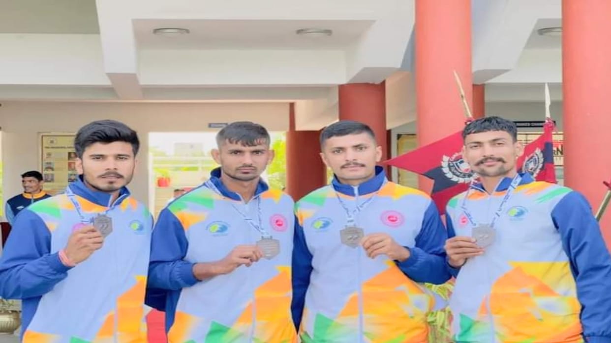 Giripar's Ankush Tomar's team won bronze medal in rowing.