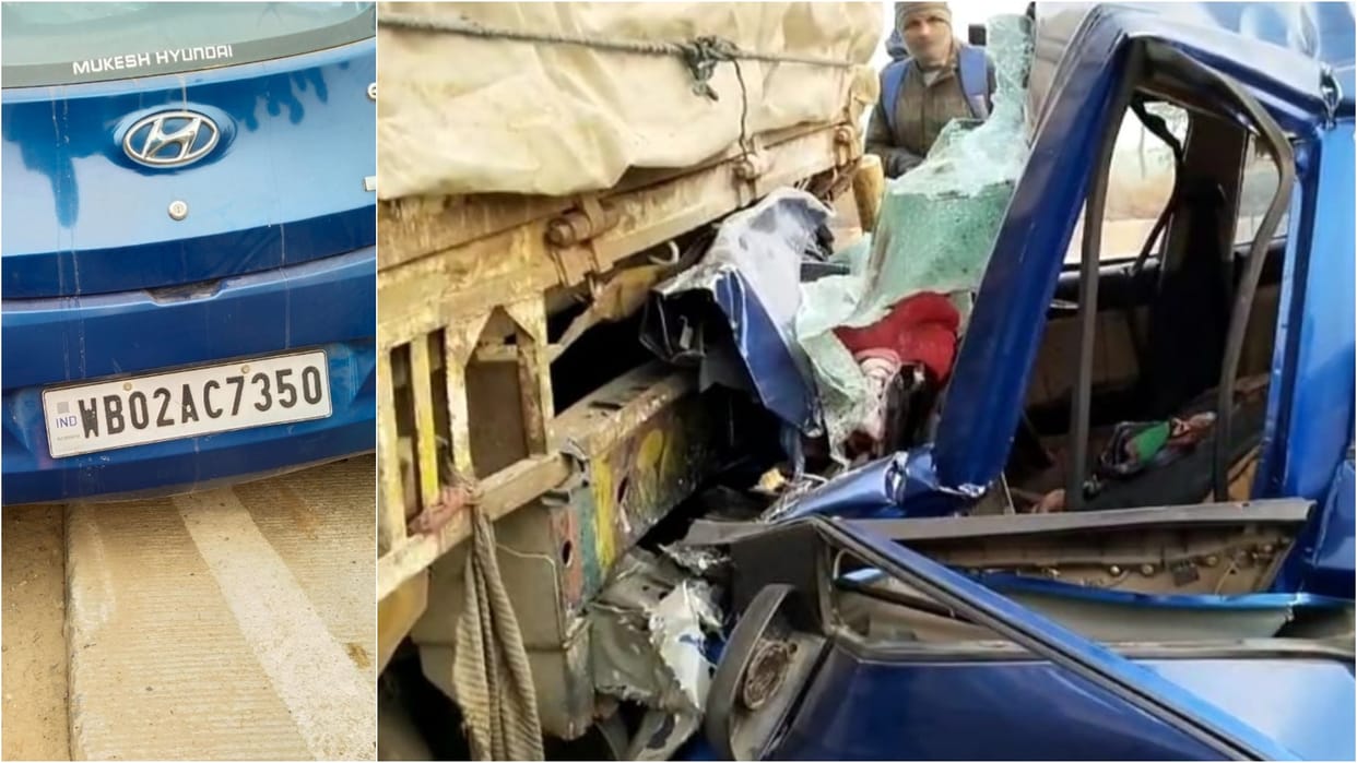 Bihar News : Road accident today in bihar bhojpur car collided with truck parked on road, spot death
