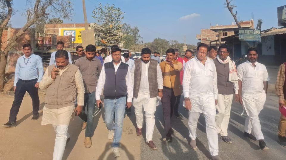 Congress leaders inspected route of Bharat Jodo Nyaya Yatra in Balrampur Ramanujganj