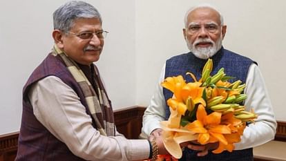 Former JDU president Rajiv Ranjan (Lalan) met PM Narendra Modi in Delhi