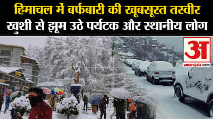 Himachal Snowfall: Tourists and local people rejoiced with the beautiful picture of snowfall in Himachal.