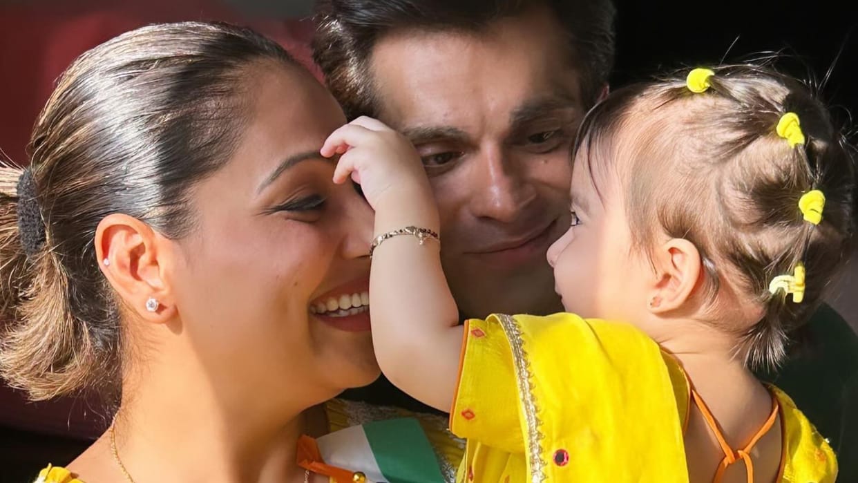 Fighter actor Karan Singh Grover calls daughter Devi a fighter shares story of daughter open heart surgery