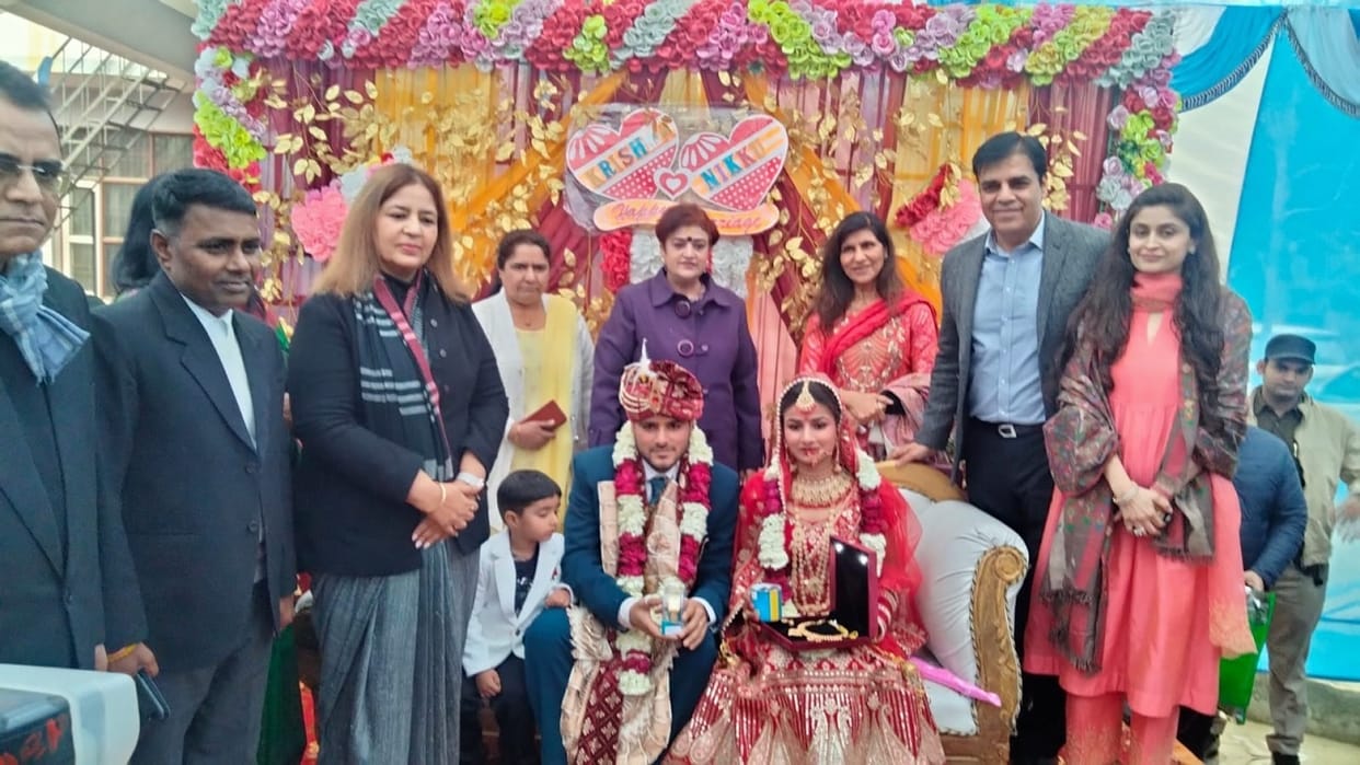 Unique wedding in Rohtak, Administration daughter Karishma becomes bride, Session judge and DC gave blessings