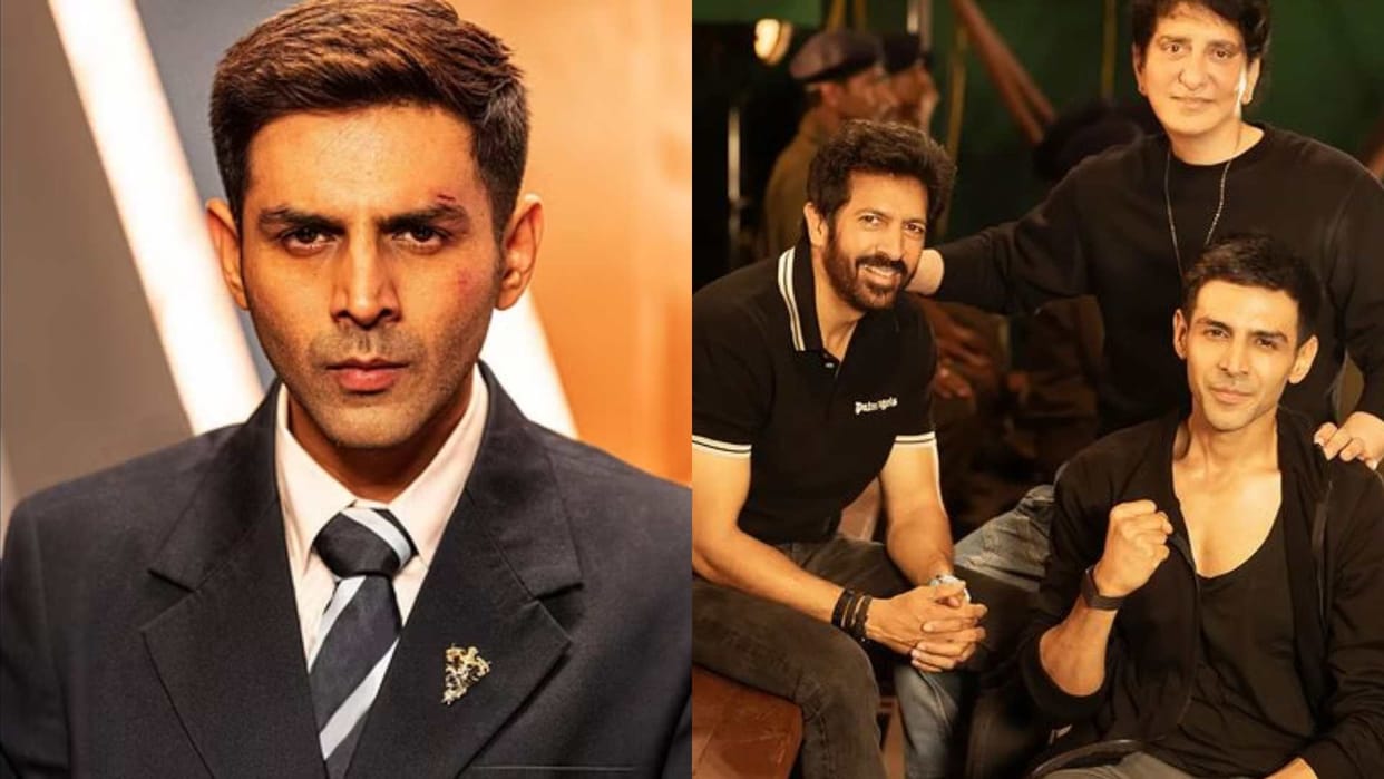 makers announced Chandu Champion shooting complete by sharing a kartik aaryan Sajid and Kabir Khan photo
