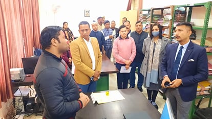 Aligarh new DM Visakh ji. inspected various panels