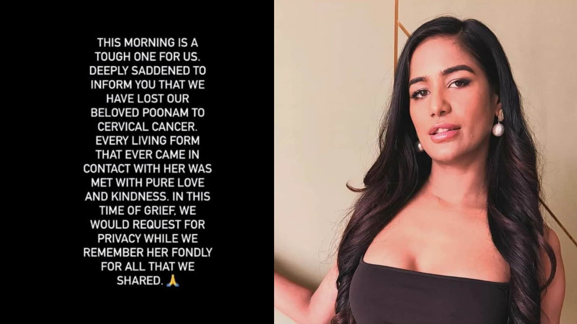 Poonam Pandey makes big allegation says people made money by my fake death stunt made it commercial share post