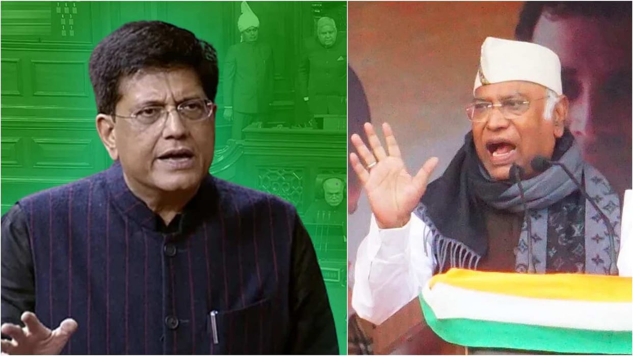 Congress MP DK Suresh separate south nation row Parliament BJP Piyush Goyal vs Mallikarjun Kharge