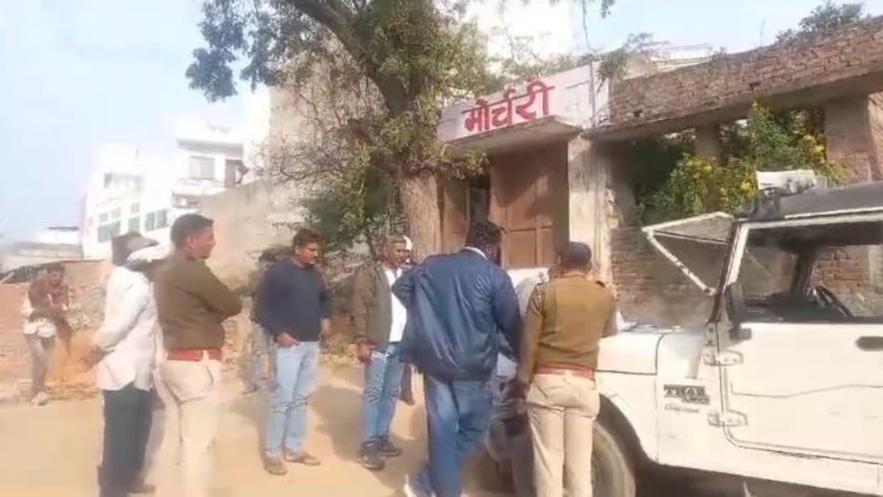 Pushkar News Horrific collision between Bolero camper and bike bike driver dies on spot