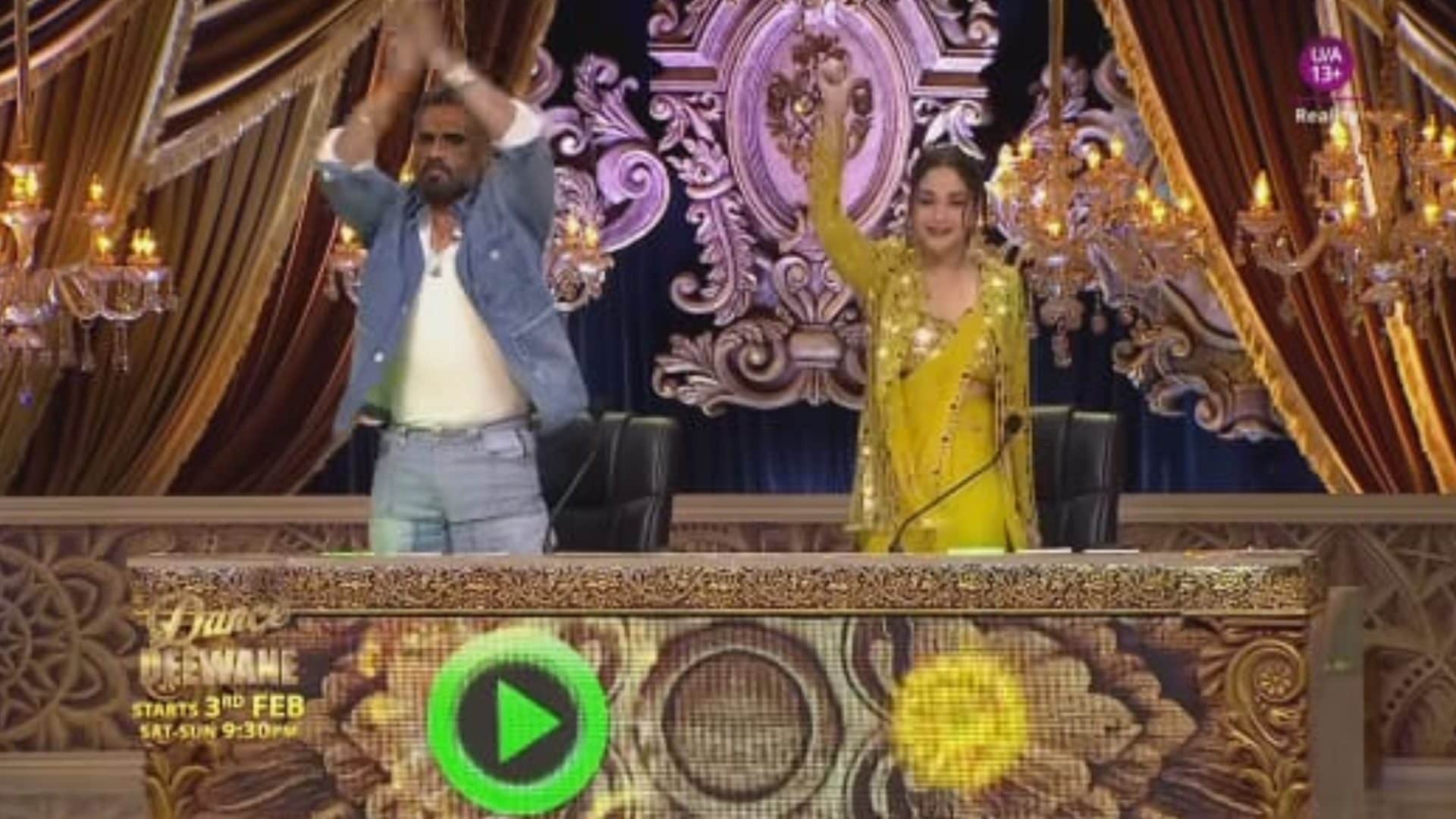 Dance Deewane Madhuri Dixit shared excitement on co-judging with Suniel Shetty Says he is mind blowing on Show