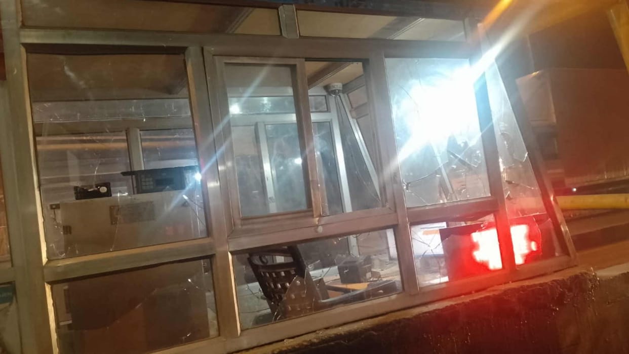 Unruly youth created a ruckus at Hetimpur toll plaza