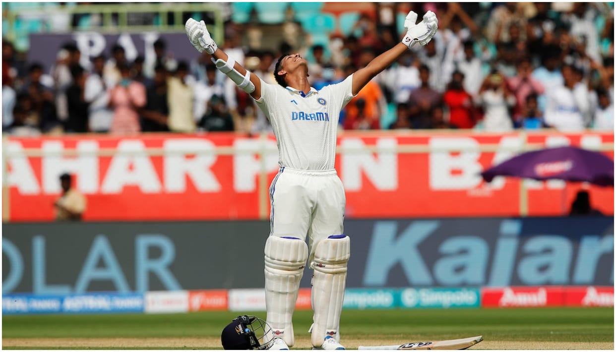 Yashasvi Jaiswal becomes fourth Indian player to score Test 100s both home & away before turning 23