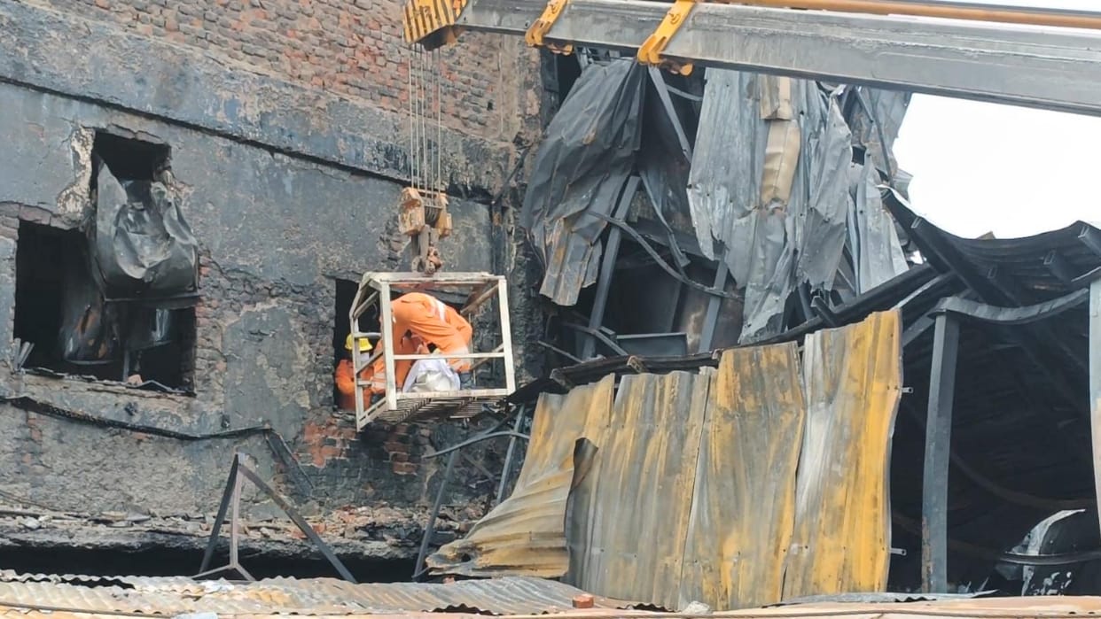 There was no emergency door to exit the factory, workers had to jump from the roof to save their lives.