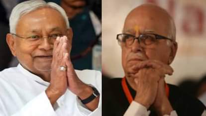 मुख्यमंत्री नीतीश कुमार ने लालकृष्ण आडवाणी को दी बधाई।